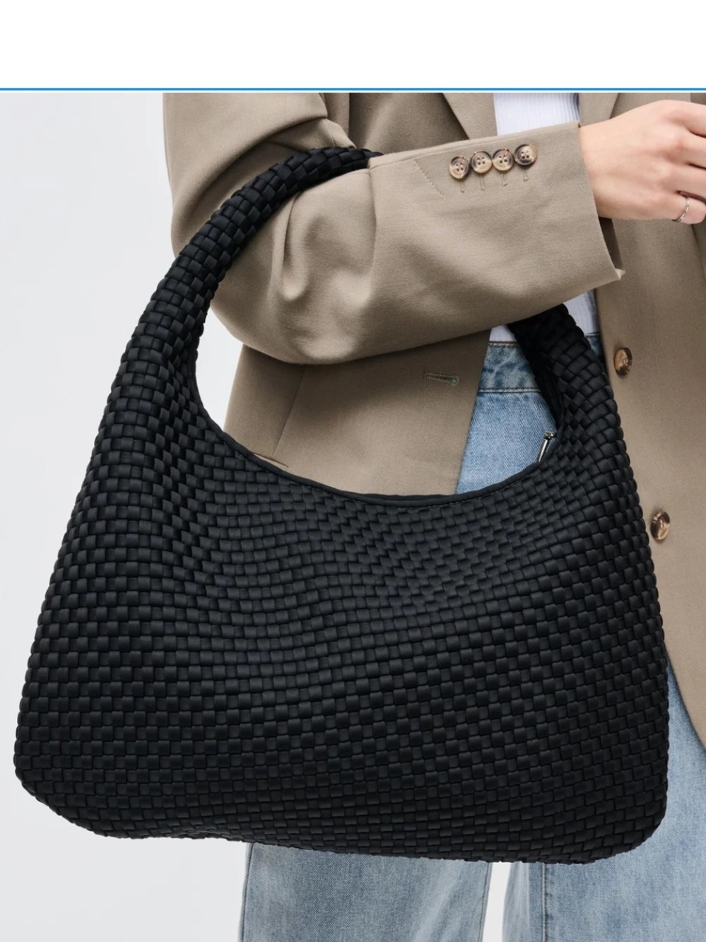 Sol and Selene Dare to Dream Large Neoprene Hobo black. Brand new.